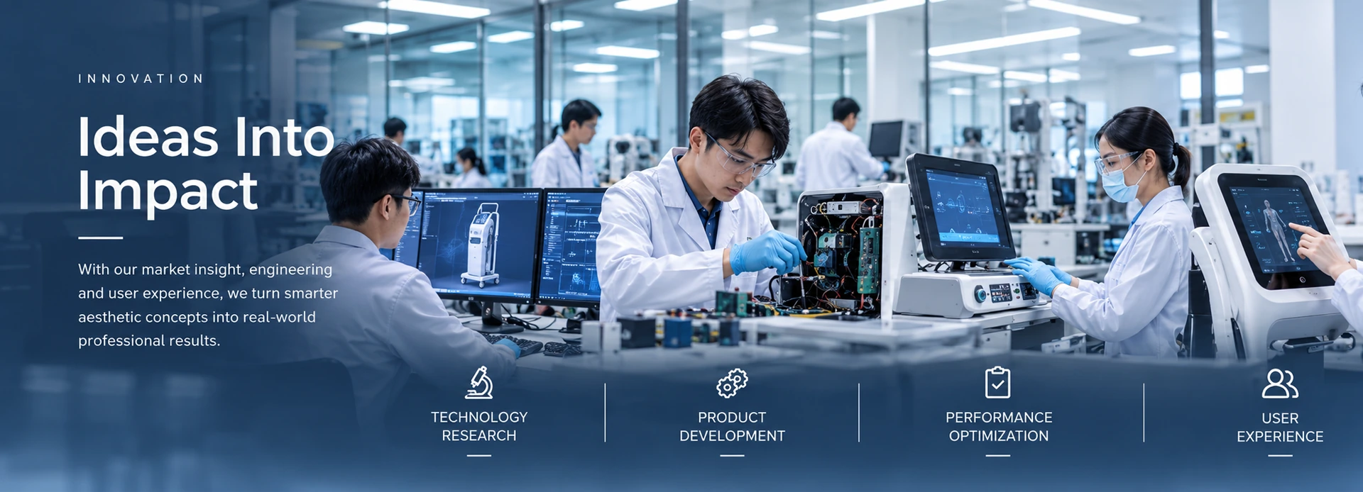 Innovation at every stage: research, design, engineering and product development
