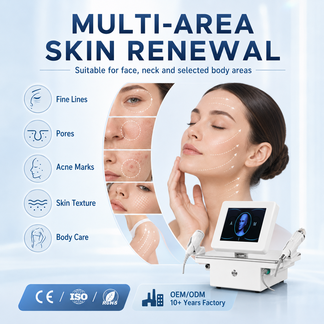 Professional 2-4MHz Fractional RF Microneedling System Nano 10P 25P 64P Tips Post Treatment Cooling Care Machine For Salon - image 4