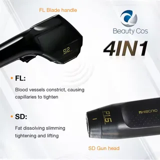 Beautycos Black Gold King HIFU Machine | 7D 4-Depth Cartridges, Non-Surgical Face Lift & Anti-Aging - image 3